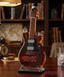 AC/DC Guitar Shaped Limited Edition Whiskey Bottle