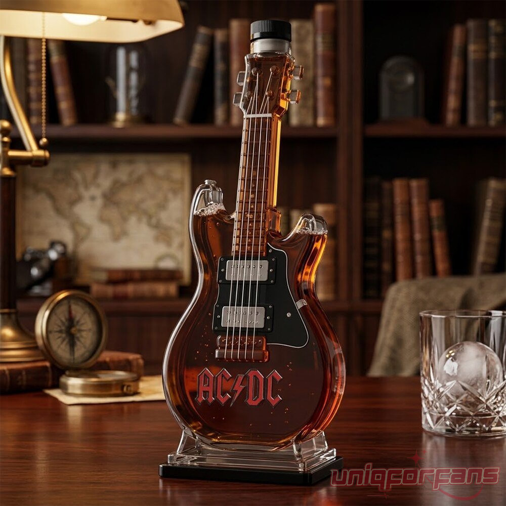 AC/DC Guitar Shaped Limited Edition Whiskey Bottle AC/DC Guitar Shaped Limited Edition Whiskey Bottle