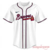 Alan Jackson x Atlanta Braves 2026 At Truist Park Baseball Jersey front featuring classic white design with Braves script
