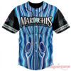 Albuquerque Isotopes Mariachis Lowrider Customize Jersey front in blue pinstripe pinstriping design
