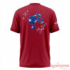 Atlanta Dream Angel Reese Barbie USA Signed Special Shirt back featuring star-patterned Barbie silhouette graphic