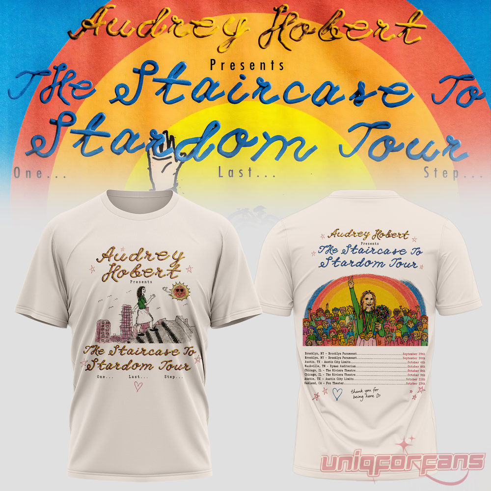 Audrey Hobert Staircase To Stardom Tour Classic Graphic Tee Audrey Hobert Staircase To Stardom Tour Classic Graphic Tee