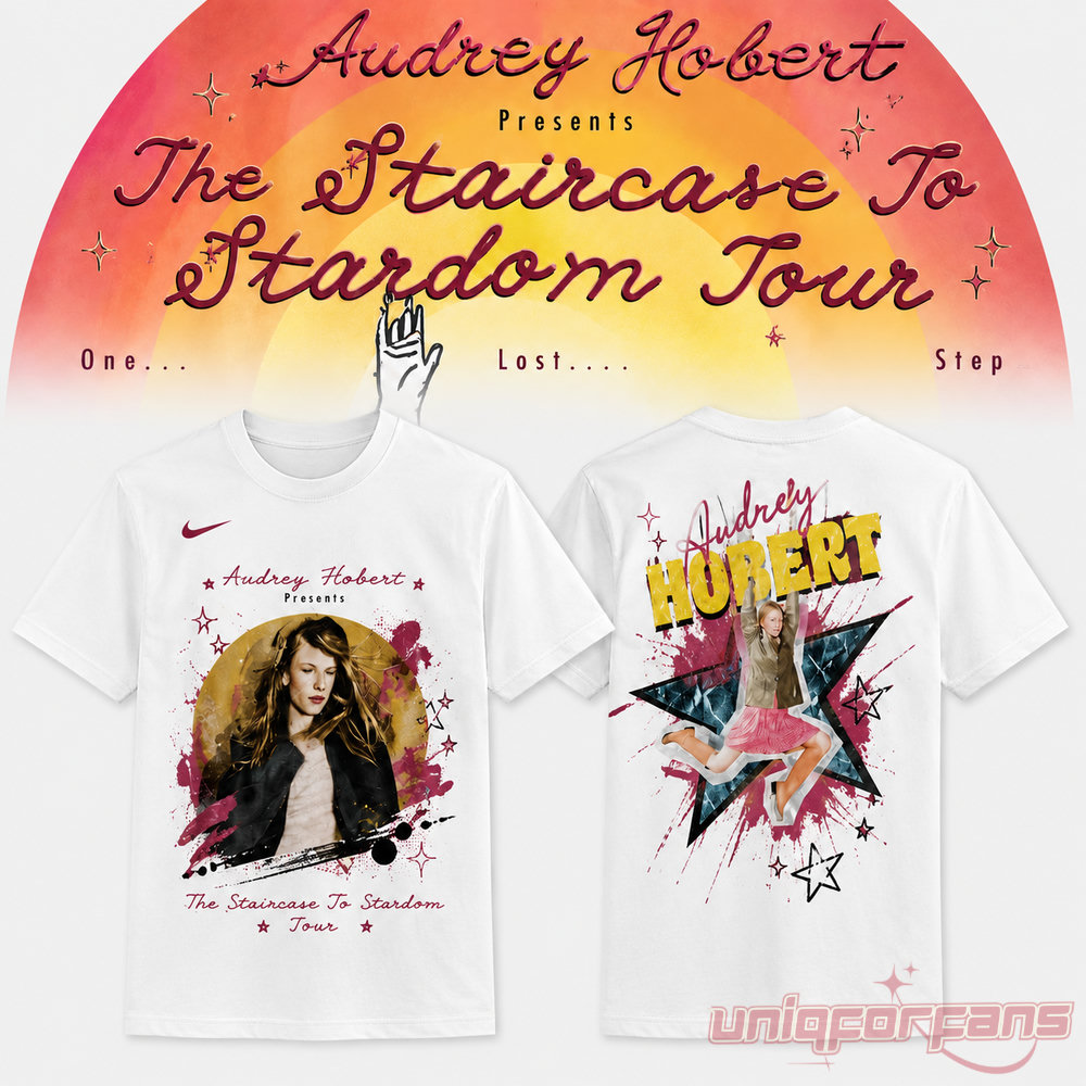 Audrey Hobert Staircase To Stardom Tour Classic Graphic Tee Audrey Hobert Staircase To Stardom Tour Classic Graphic Tee