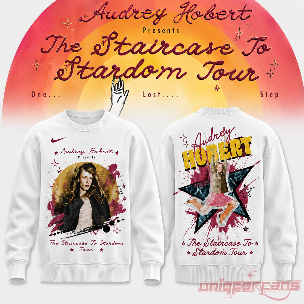 Audrey Hobert Staircase To Stardom Tour Crewneck Sweater Audrey Hobert Staircase To Stardom Tour Crewneck Sweater