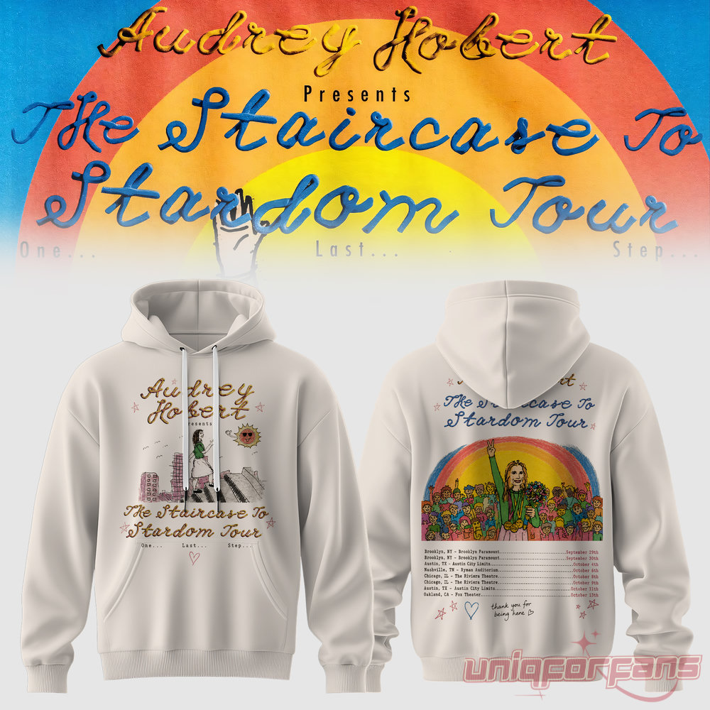 Audrey Hobert Tour The Staircase To Stardom Graphic Hoodie Audrey Hobert Tour The Staircase To Stardom Graphic Hoodie