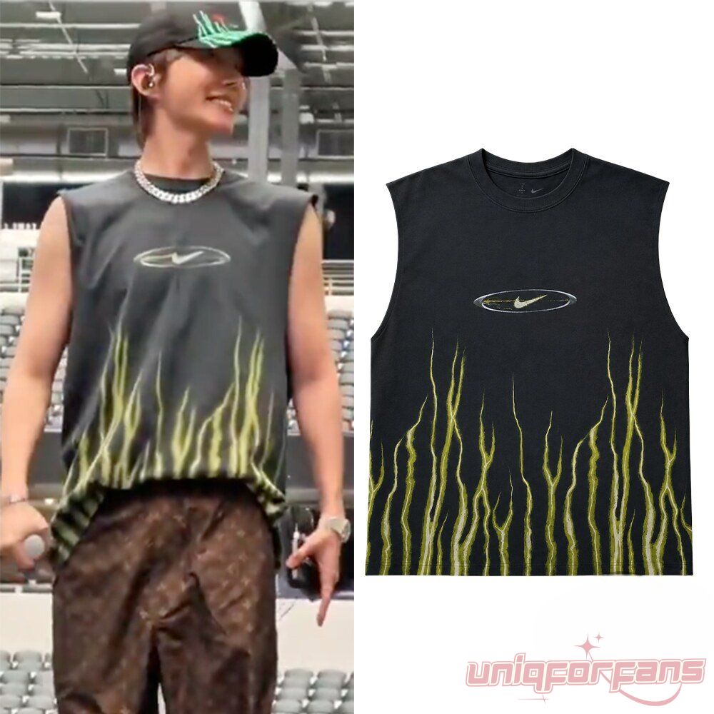 BTS J-Hope Arlington Soundcheck Day 1 Flame Tank Top Shirt worn by J-Hope