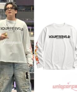 BTS Jungkook Arlington Day 2 Lovestruck White Long Sleeve Shirt