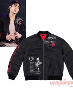 BTS Jungkook What Is Your Love Song Inspired Bomber Jacket