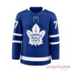 BTS RM Namjoon Toronto Maple Leafs Hockey Jersey front view in blue with white maple leaf logo and number 7