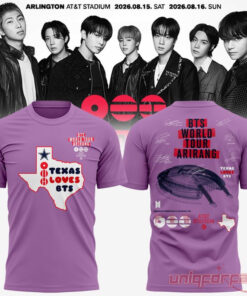 BTS World Tour Arirang Texas Loves BTS AT&T Stadium T-Shirt