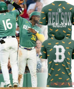Boston Red Sox Fenway Green Monster Hot Dog T-Shirt Pattern All-Over Print