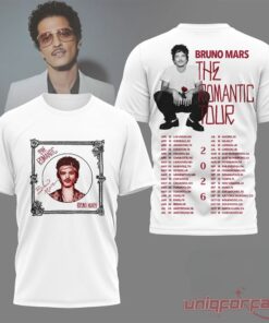 Bruno Mars The Romantic Tour 2026 Shirt – Vintage Gift For Music Fan