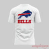 Buffalo Bills Inspired White Tee God Forbid A White Boy Get A Lil Motion, white graphic tee with Buffalo Bills logo