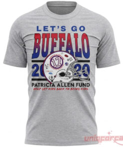 Buffalo Bills Josh Allen Let’s Go Buffalo Patricia Allen Fund Tee Gray
