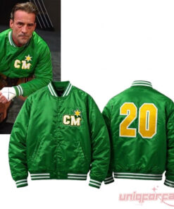 CM Punk SummerSlam North Stars Green Satin Bomber Jacket