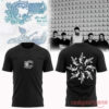 Chiodos 2026 Tour It’s Not You It’s Me Graphic Shirt in black with ornate chest logo and circular angel back print