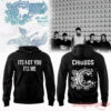 Chiodos Concert It’s Not You It’s Me Tour 2026 Hoodie in black with text on chest, front pocket, and large ornate C back logo