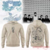 Chiodos Concert It’s Not You It’s Me Tour 2026 Hoodie in beige, featuring vertical front logo print and back comic panel art