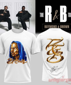 Chris Brown R&B Tour Calligraphy Graphic Signature T-Shirt