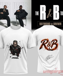 Chris Brown R&B Tour Calligraphy Graphic Signature T-Shirt