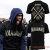 Dallas Cowboys NAABAHII Training Camp Black Shirt front and back views