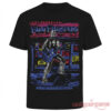 Detroit Lions x Foo Fighters Take Cover Tour 2026 Shirt front featuring RoboCop playing guitar illustration in black