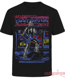 Detroit Lions x Foo Fighters Take Cover Tour 2026 Shirt At Ford Field Stadium