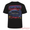 Detroit Lions x Foo Fighters Take Cover Tour 2026 Shirt back featuring Ford Field Stadium graphic in black