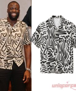Draymond Green Abstract Line Art Hawaiian Shirt