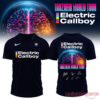 Electric Callboy Tanzneid Brain V-Neck Football Jersey in black, featuring a swoosh, front logo, and glowing brain back art