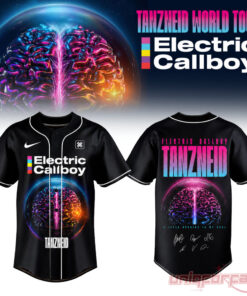 Electric Callboy Tanzneid Cross Logo Graphic Baseball Jersey