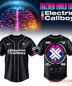 Electric Callboy Tanzneid Cross Logo Graphic Baseball Jersey
