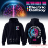 Electric Callboy Tanzneid Mindreader Graphic Hoodie showing a split blue and pink brain back design with tour typography
