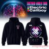 Electric Callboy Tanzneid Mindreader Graphic Hoodie in black, featuring a glowing brain art back graphic and band logo