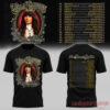 Ella Langley The Dandelion Tour Black T-Shirt featuring vintage ornate framed portrait artwork front and 2026 tour dates back print