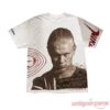 Erling Haaland Travis Scott Cactus Jack New Haircut T-Shirt front graphic view in white