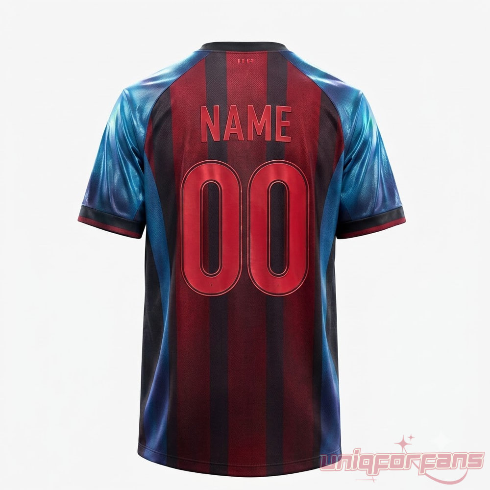 FC Barcelona x Spider-Man Brand New Day 2026 Custom Jersey back with customizable name and number 00 print