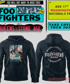 Foo Fighters Take Cover Tour 2026 Washington DC Nationals Park Hoodie Foo Fighters Take Cover Tour 2026 Washington DC Nationals Park Hoodie