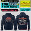 Foo Fighters Take Cover Tour 2026 Washington DC Nationals Park Hoodie in navy blue with red tour header and stadium wireframe back print