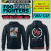 Foo Fighters Take Cover Tour 2026 Washington DC Nationals Park Hoodie in dark gray featuring poster graphic front and circular