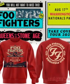 Foo Fighters Take Cover Tour 2026 Washington DC Nationals Park Sweater