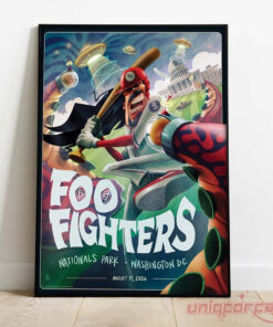 Foo Fighters Washington DC Nationals Park Concert Poster Wall Art
