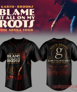 Garth Brooks Blame It All On My Roots The Arena Tour Baseball Jersey Garth Brooks Blame It All On My Roots The Arena Tour Baseball Jersey