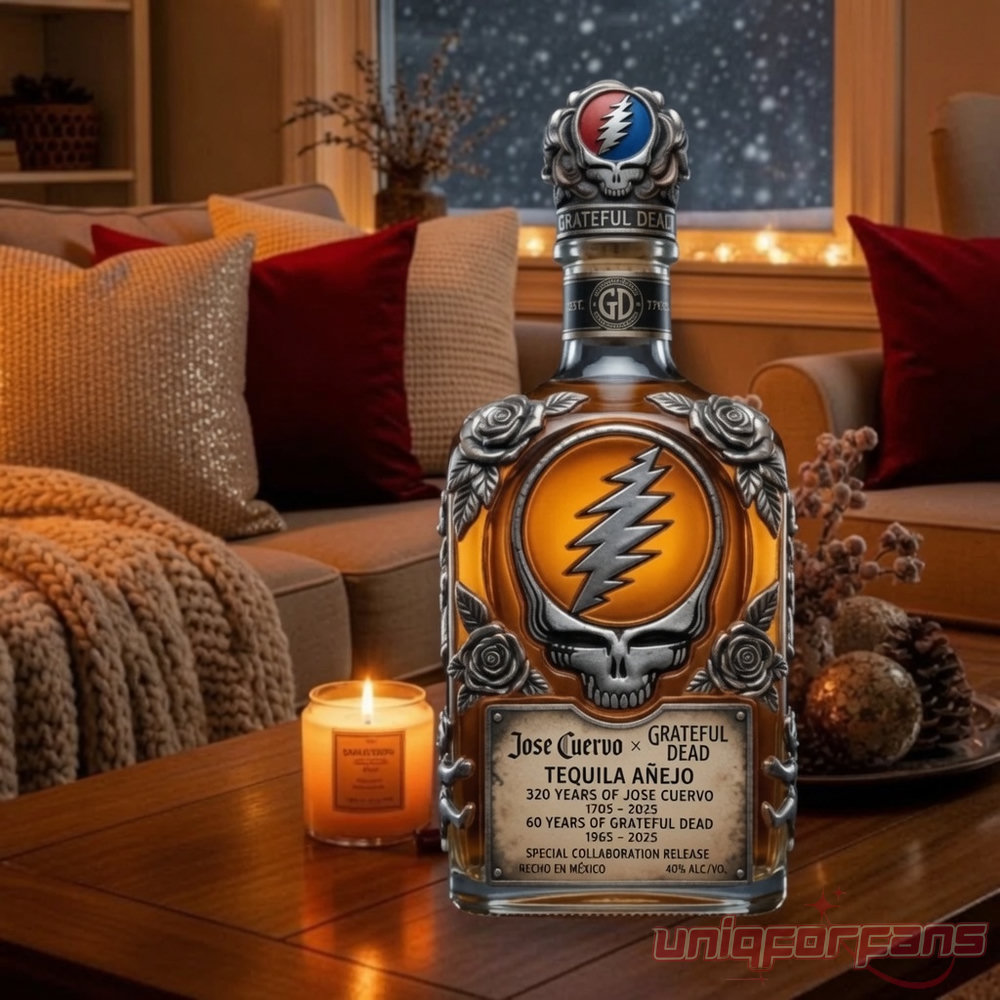 Grateful Dead 60th Anniversary And Jose Cuervo’s 320th Anniversary Whiskey Bottle Grateful Dead 60th Anniversary And Jose Cuervo’s 320th Anniversary Whiskey Bottle