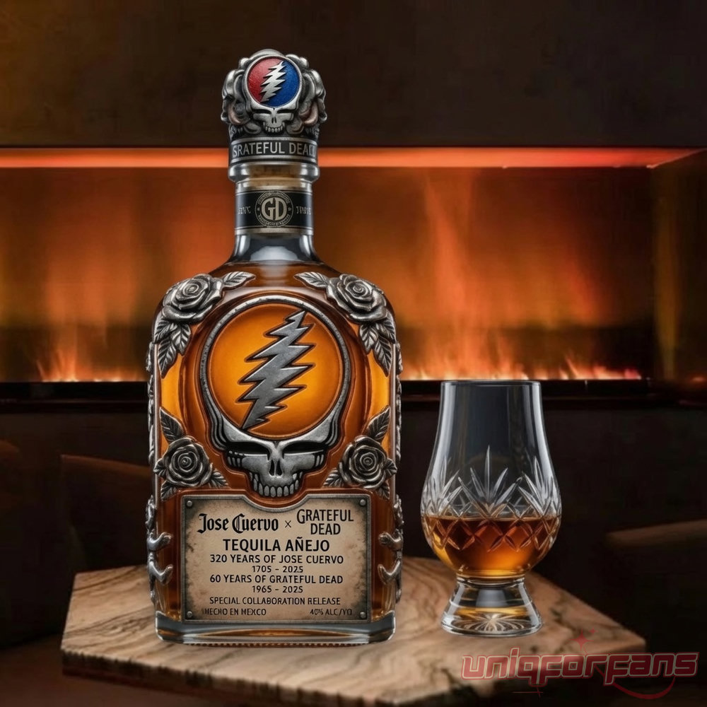 Grateful Dead 60th Anniversary And Jose Cuervo’s 320th Anniversary Whiskey Bottle Grateful Dead 60th Anniversary And Jose Cuervo’s 320th Anniversary Whiskey Bottle