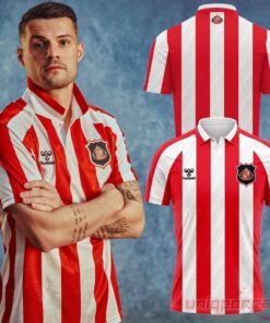Hummel Sunderland AFC 2026-27 Soccer Jersey – Red & White Stripes Hummel Sunderland AFC 2026-27 Soccer Jersey – Red & White Stripes
