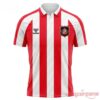 Hummel Sunderland AFC 2026-27 Soccer Jersey front view with red and white stripes, polo collar, and team crest