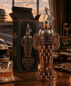 Indy 500 110th Anniversary Borg-Warner Trophy Whiskey Bottle