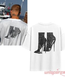 Justin Bieber Eiffel Sparkle High Heel Graphic Inspired Shirt