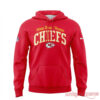 Kansas City Chiefs How 'Bout Those 2026 Special Red Graphic Hoodie front featuring yellow Chiefs lettering and arrowhead logo